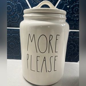 Rae Dunn More Please Canister